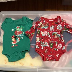 Disney holiday onesies size NB